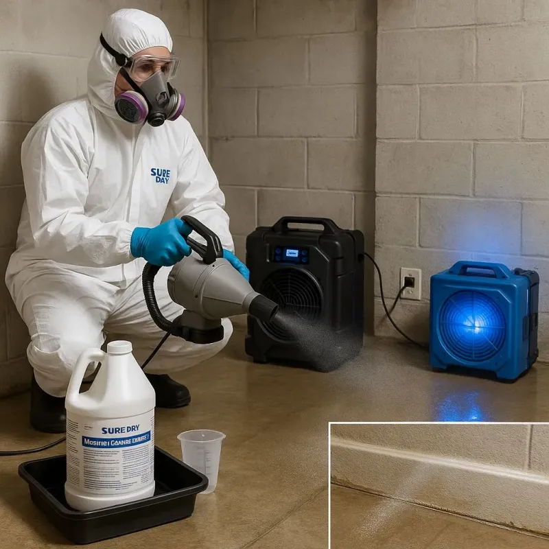 Sanitization and Odor Removal process in Westbrook Center, CT